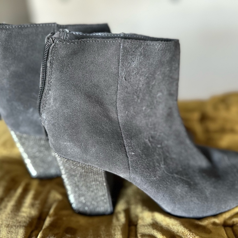 Kenneth Cole Reaction Charcoal Suede Ankle Boots